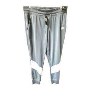 NIKE Women's Athletic Plus Size Gray with White Stripe Joggers.